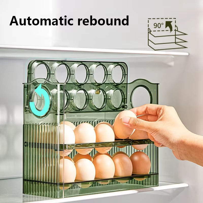 Egg Storage Organizer and Fresh-Keeping Case for Refrigerator - Kitchen Storage Solution