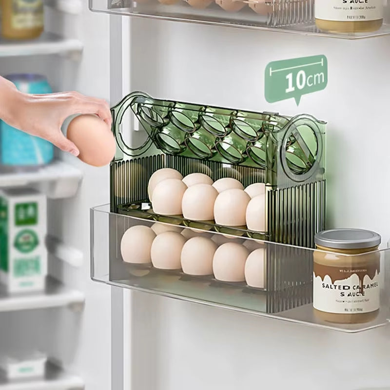 Egg Storage Organizer and Fresh-Keeping Case for Refrigerator - Kitchen Storage Solution