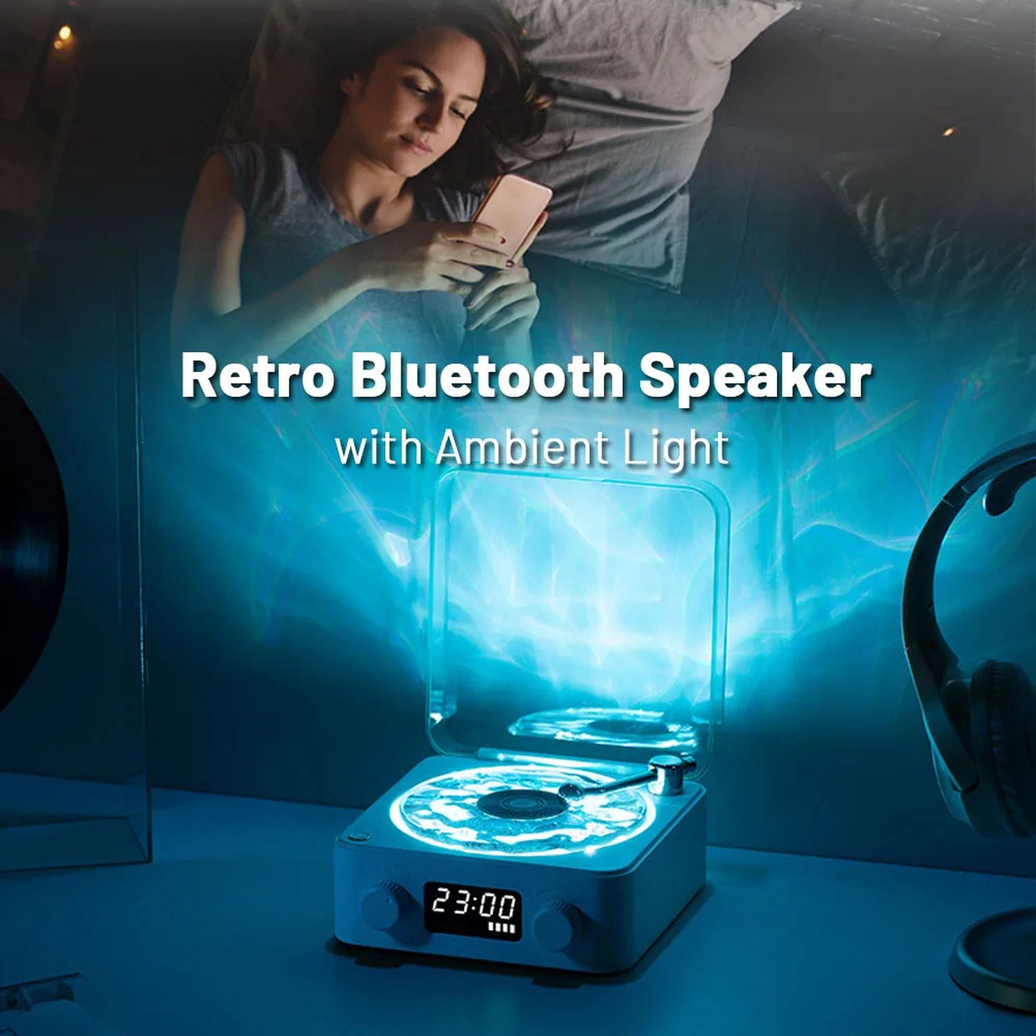 Retro Vinyl Bluetooth Mood Speaker