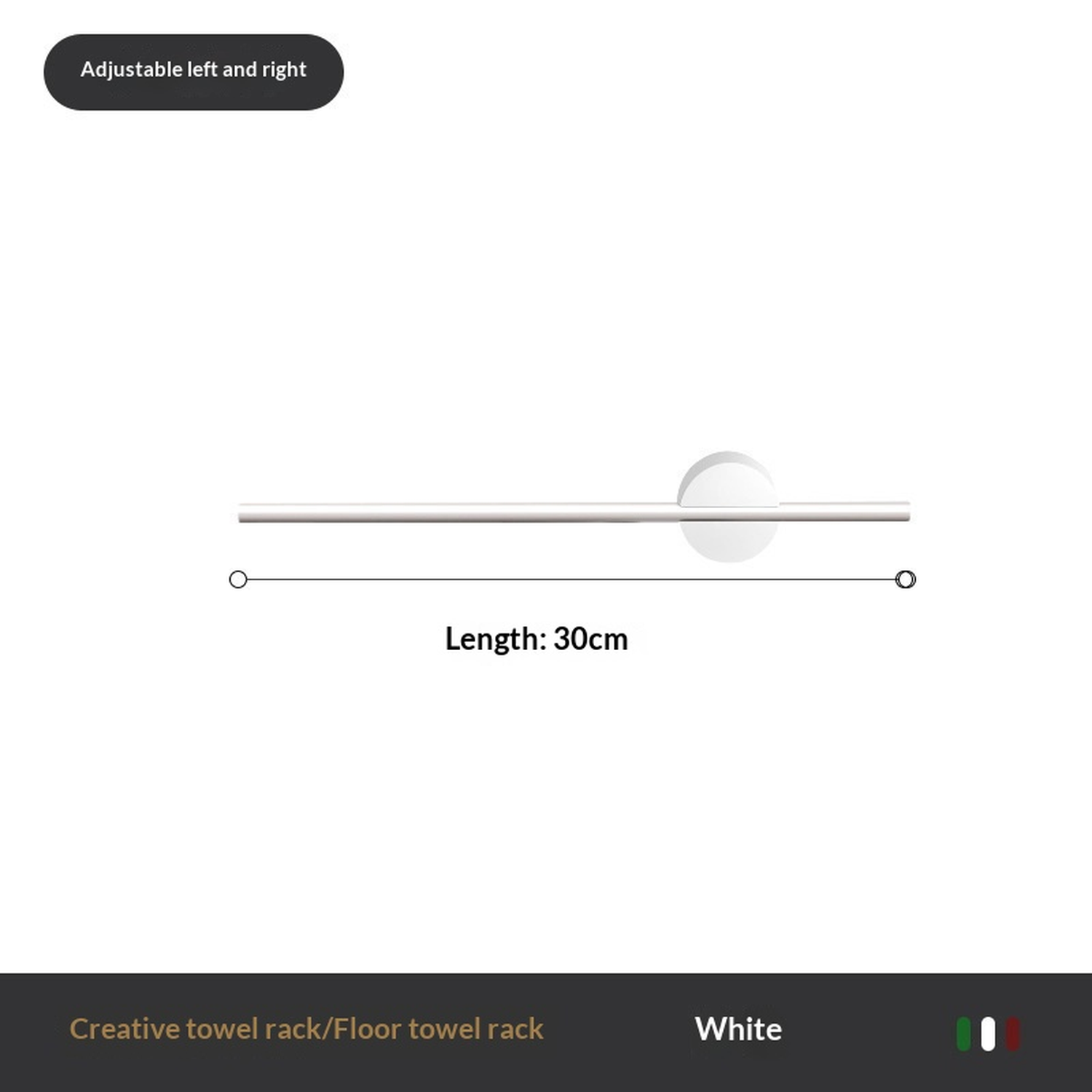 Minimalist Luxury Bathroom No-Drill Towel Rack