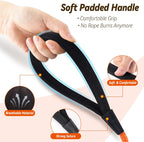 Professional Dog Training Check Cord with Ergonomic Handle, Available in 10Ft, 15Ft, 30Ft, and 50Ft for All Dog Sizes