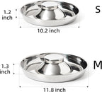 Premium Stainless Steel Dog Bowls - Set of 2 for Food and Water - Perfect for All Dog Sizes