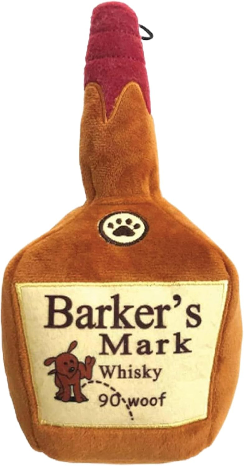 Barker's Mark Large Plush Squeaky Dog Toy – Durable Soft Toy for Indoor Play and Fetch for Dogs of All Sizes